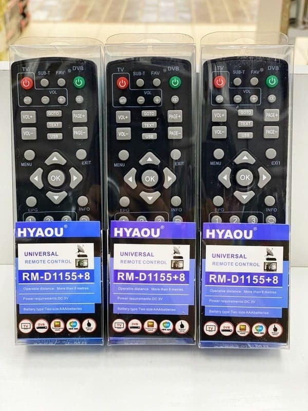 Универсальный пульт для ресиверов/DVB T-2 (RM-D1155+8) 50pcs