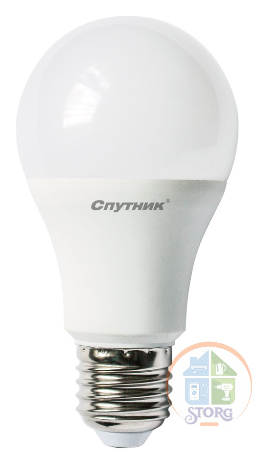 Светодиодная лампа Груша LED A60 15W/4000K/E27, Спутник, естественный белый