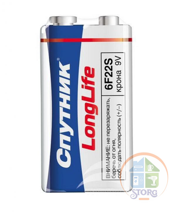 Элемент питания LongLife 6F22/1S, Спутник