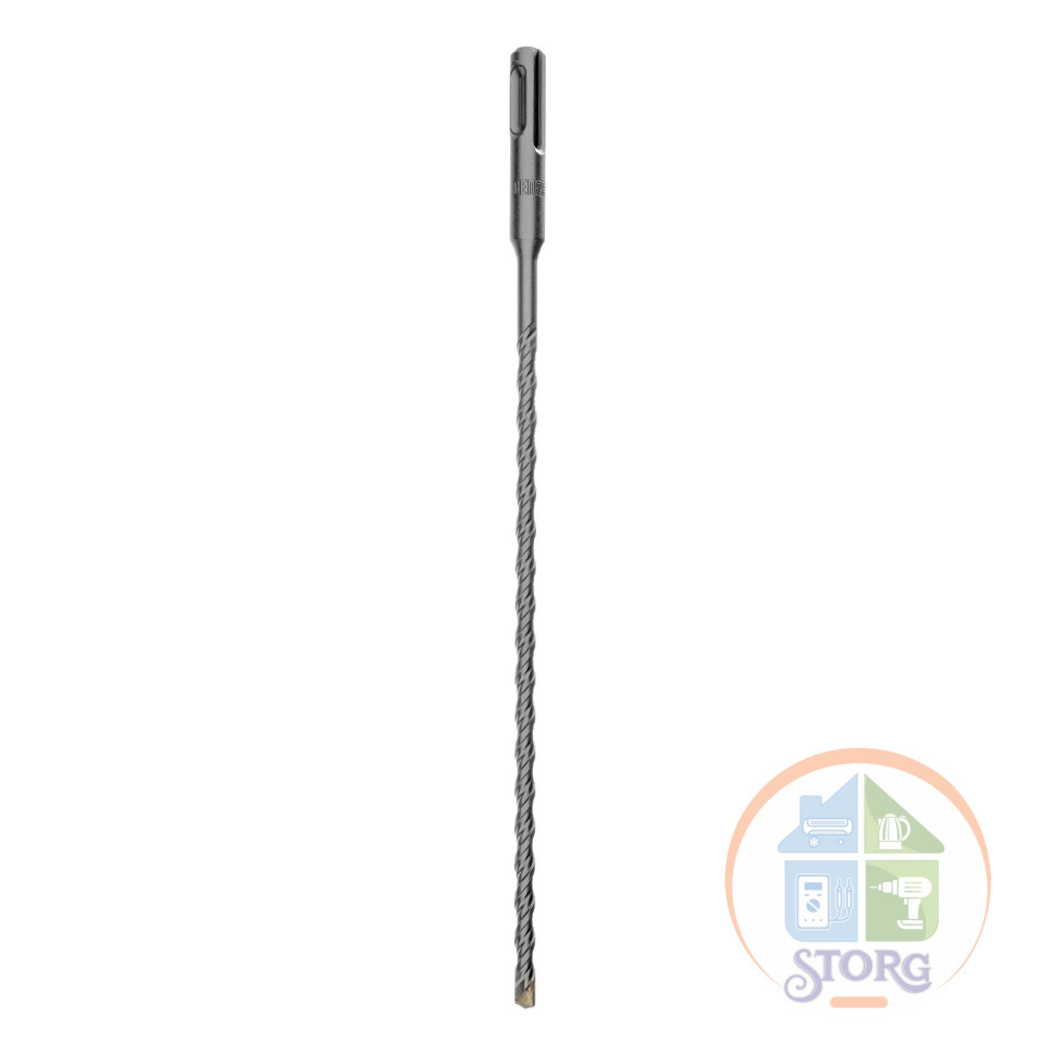 Бур по бетону, двойная спираль, Cobalt W-tip, 6x260 мм, SDS PLUS// Denzel