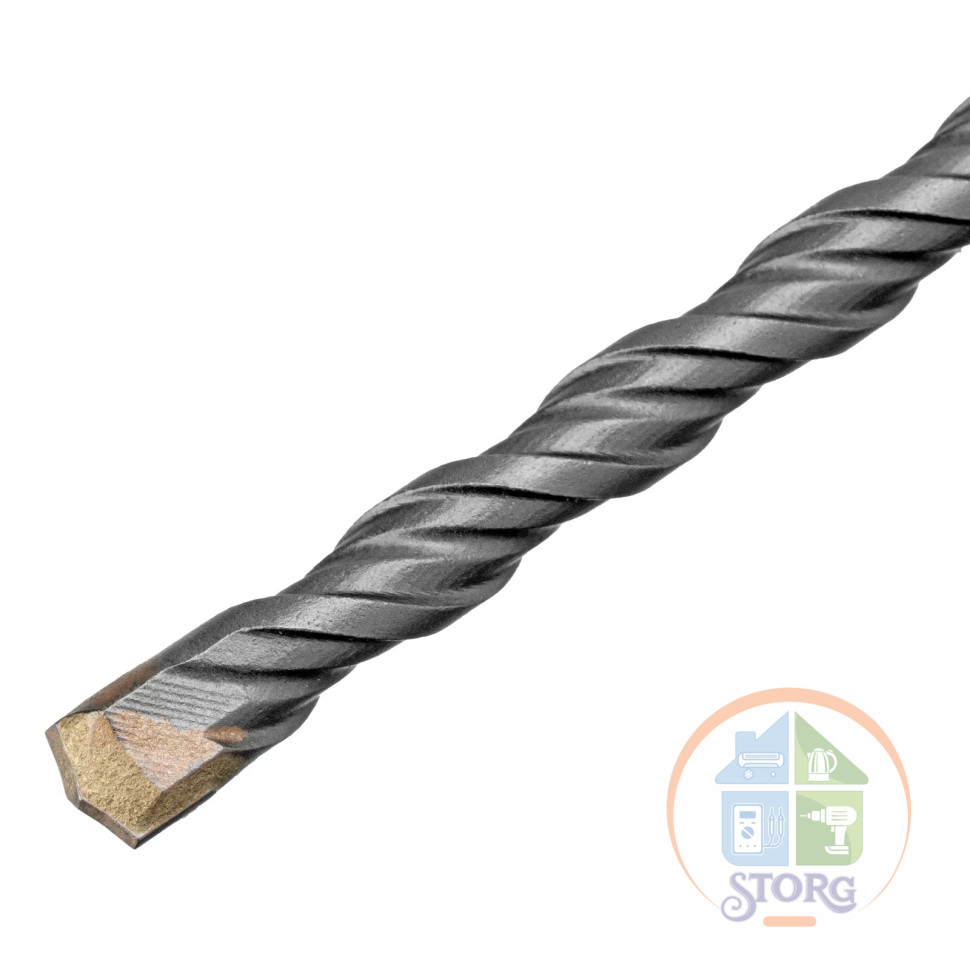 Бур по бетону, двойная спираль, Cobalt W-tip, 6x260 мм, SDS PLUS// Denzel
