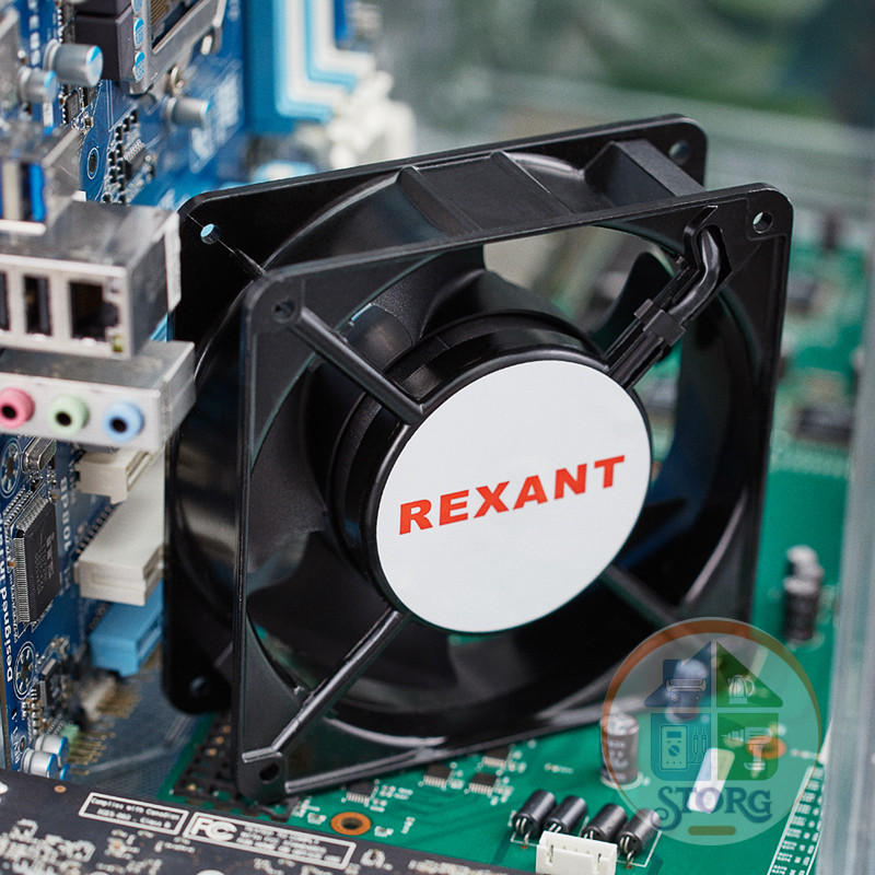 Вентилятор осевой RQA 12038HST, AC 220В REXANT