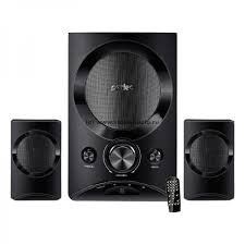 Колонки Perfeo 2.1 "MODERN", мощн 15Вт+10х2Вт, Bluetooth, AUX, FM, USB/SD, ПДУ, чёрн (PF-3312)