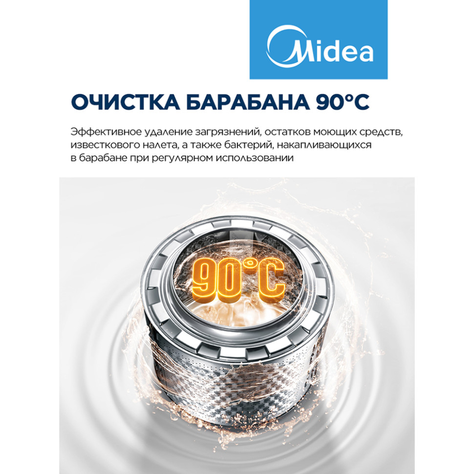 Стиральная машина MIDEA MFC3712BSW40/S Тёмное серебро, 7кг, 19 прог., инверт., пар, 85х59,5х40,5см Стиральная машина MIDEA MFC3712BSW40/S Тёмное серебро, 7кг, 19 прог., инверт., пар, 85х59,5х40,5см