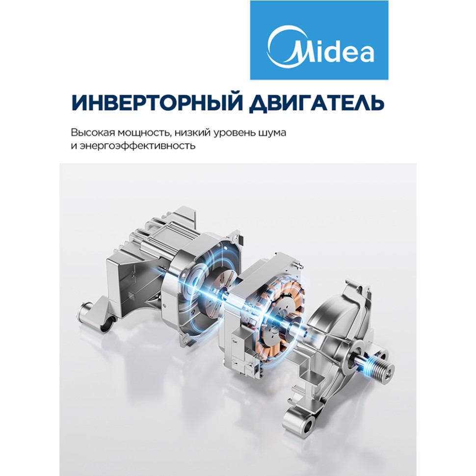Стиральная машина MIDEA MFC3712BSW40/S Тёмное серебро, 7кг, 19 прог., инверт., пар, 85х59,5х40,5см Стиральная машина MIDEA MFC3712BSW40/S Тёмное серебро, 7кг, 19 прог., инверт., пар, 85х59,5х40,5см