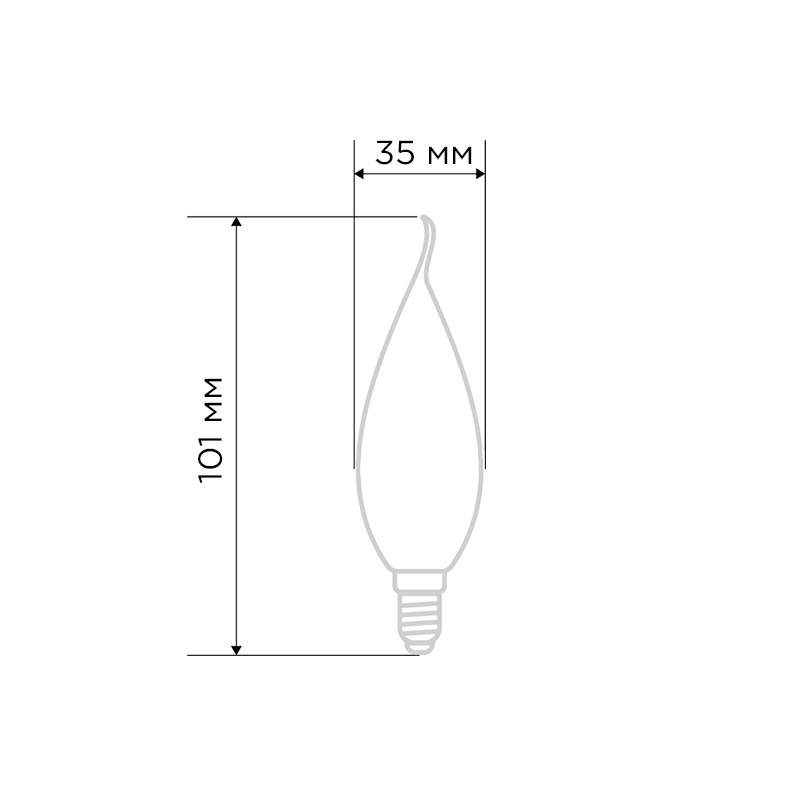 Светодиодная лампа REXANT "Свеча на ветру" (FILAMENT) CN37 E14 9.5W, 4000K, 950лм, прозрачная колба Светодиодная лампа REXANT "Свеча на ветру" (FILAMENT) CN37 E14 9.5W, 4000K, 950лм, прозрачная колба