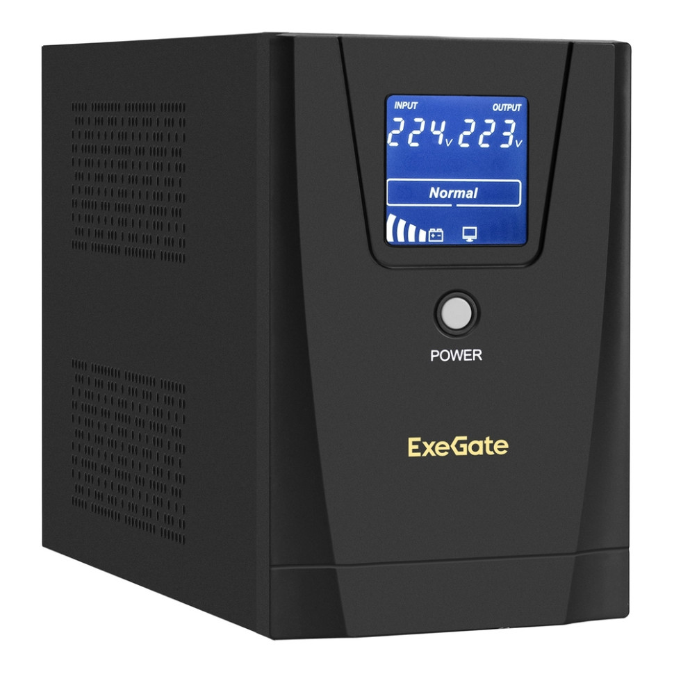 Источник бесперебойного питания ExeGate SpecialPro Smart LLB-1600.LCD.AVR.2SH.3C13.USB(1600ВА/950Вт) Источник бесперебойного питания ExeGate SpecialPro Smart LLB-1600.LCD.AVR.2SH.3C13.USB(1600ВА/950Вт)