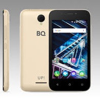 Смартфон BQ BQS-4028 UP золотой, 4.0" TN (800х480), MTK6570 (2х1,3 ГГц), 3G, 512Mb/8Gb, 5Мп/2Мп, Android 6.0, 1500 мАч