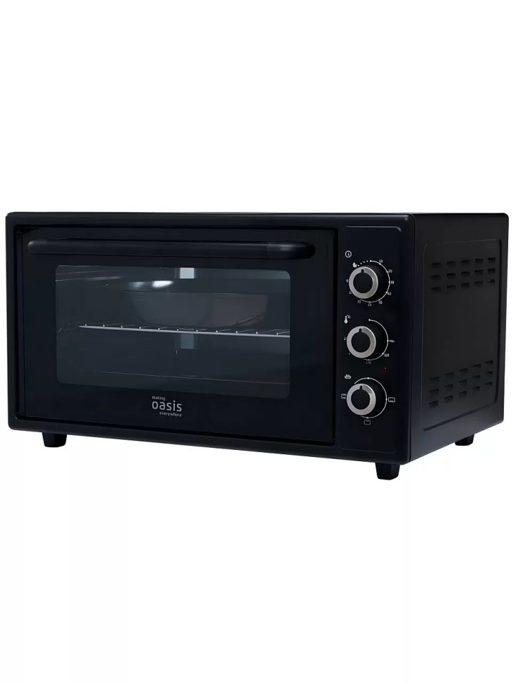 Духовой шкаф making Oasis everywhere M-50B1, черный, 50 л, 1600 Вт, 3 режима
