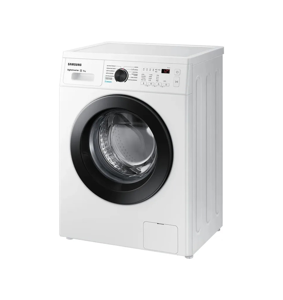 Стиральная машина Samsung WW60AG4S00CE/LD белая, загрузка фронтальная 6 кг, 1000 об/мин., класс: A