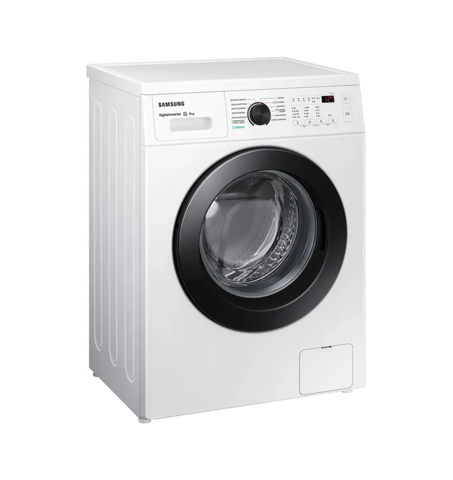 Стиральная машина Samsung WW60AG4S00CE/LD белая, загрузка фронтальная 6 кг, 1000 об/мин., класс: A