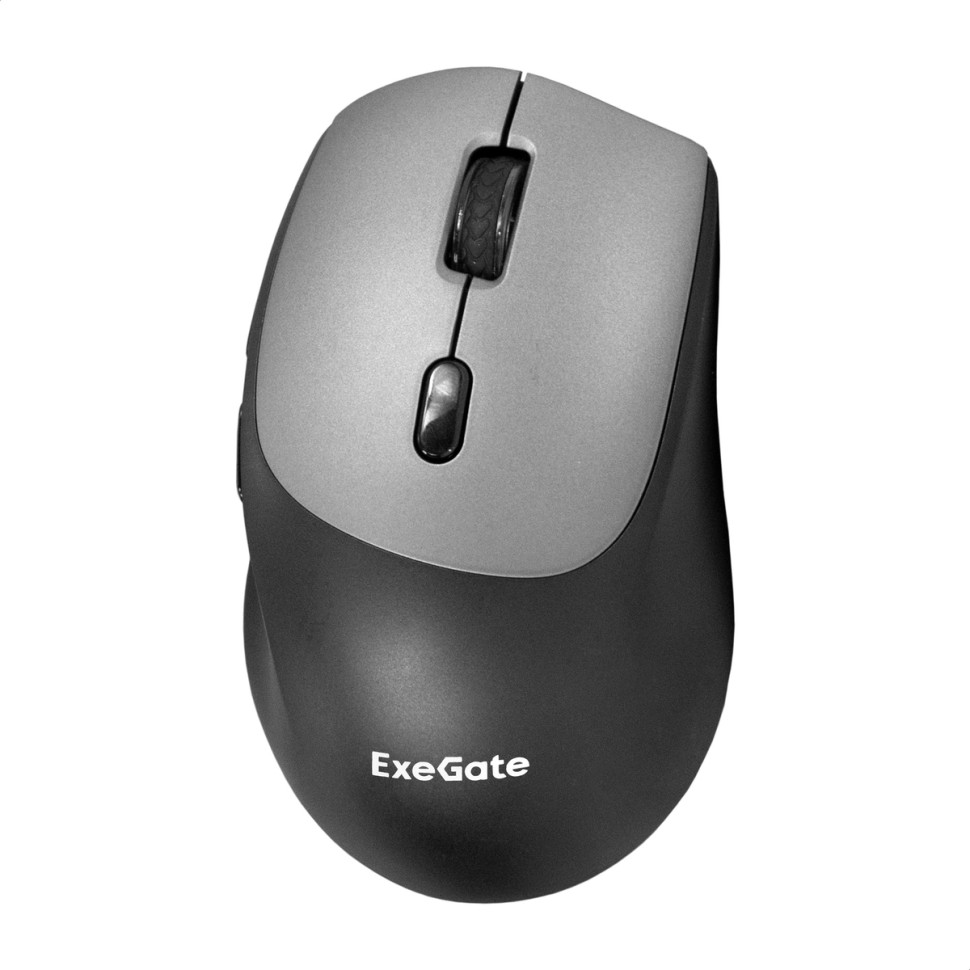 Мышь беспроводная ExeGate Professional Standard BT-070 Черный, 1600 dpi, радиоканал, Bluetooth, USB, кнопки - 6