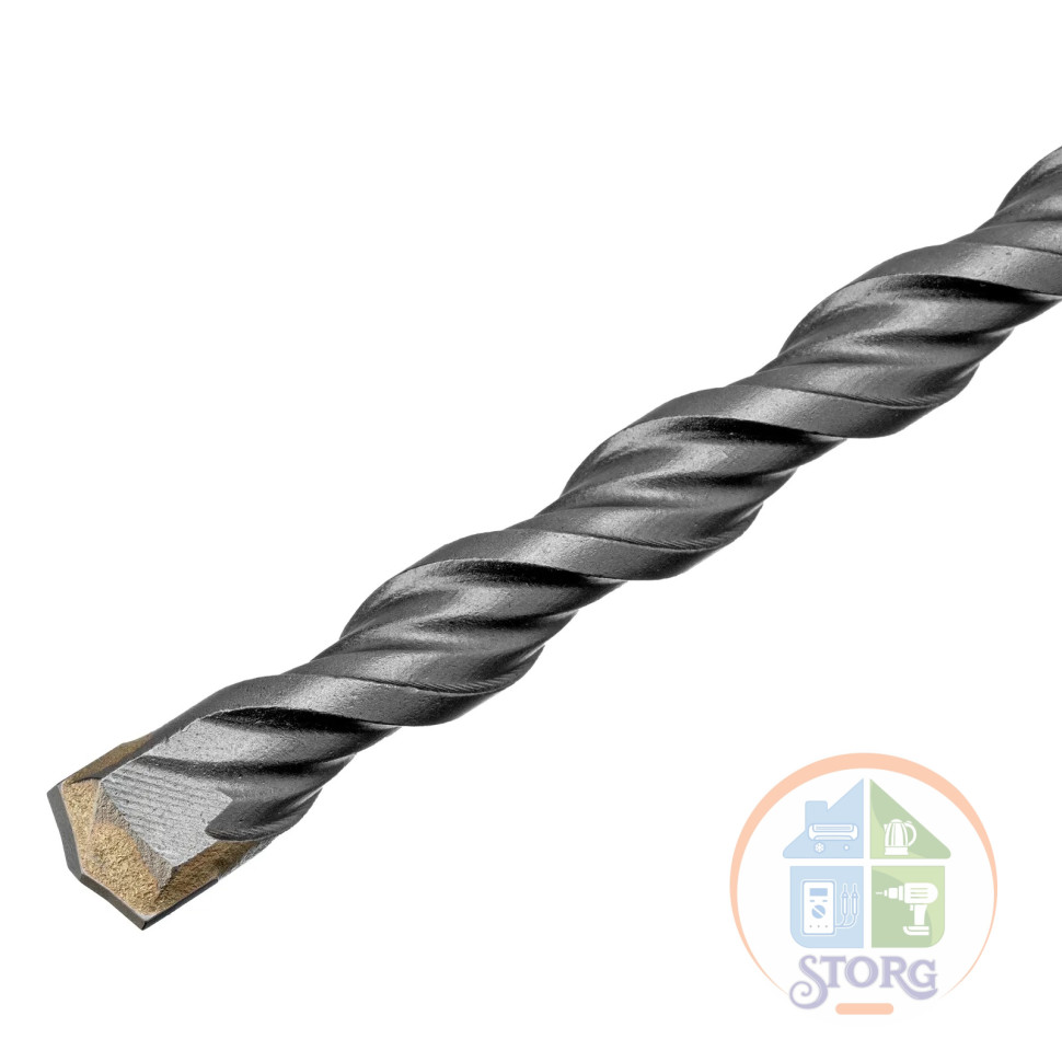 Бур по бетону, двойная спираль, Cobalt W-tip, 8x160 мм, SDS PLUS// Denzel