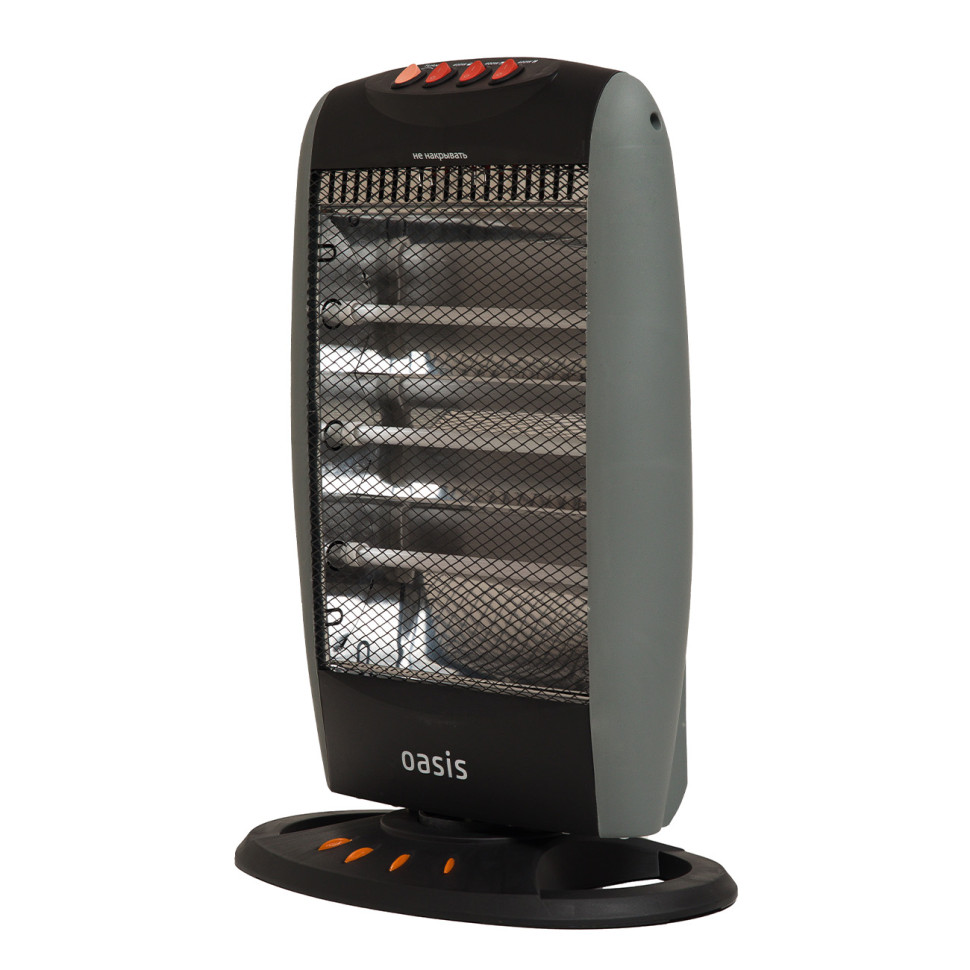 Обогреватель инфракрасный Oasis IS-12P, 1200Вт( 3 реж), до 20 м², напольный, бесшумный, 51х28х15см