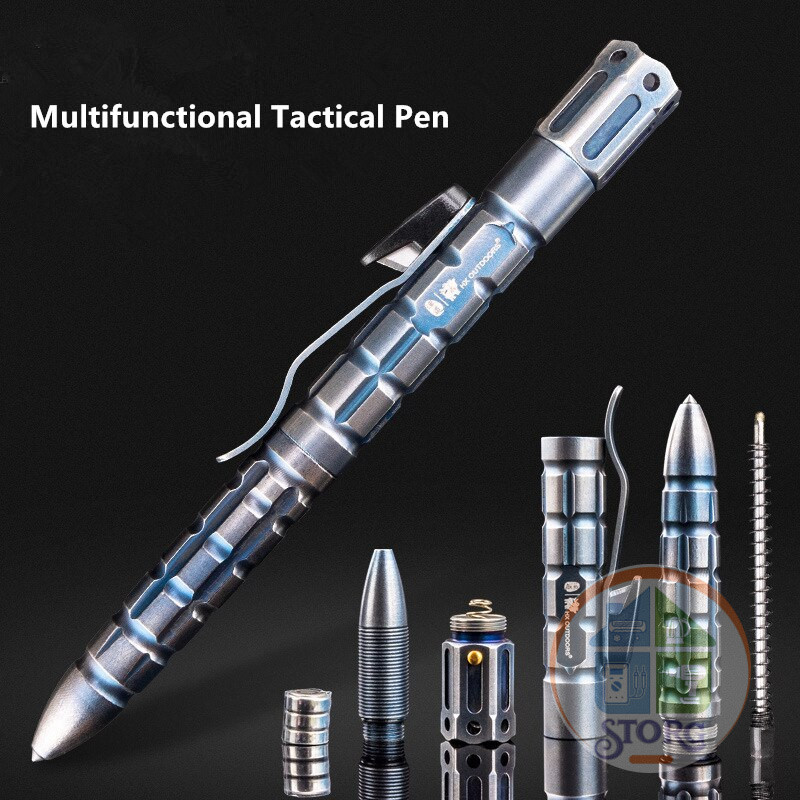 Ручка Xiaomi Han Dao Iron Armor Tactical Defense Материал:вольфрамовая сталь, титан . Ручка, фонарик