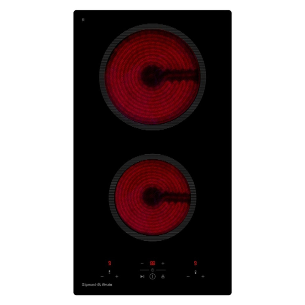 Варочная панель электрическая Zigmund & Shtain CN 41.3 B (2конф., 3кВт, Hi‑Light, 288х520х52)