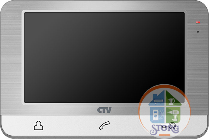 CTV-M1703 CH Монитор видеодомофона с сенсорными клавишами управления в корпусе с soft-touch покрытием, графическое меню, цв. шампань