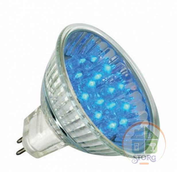 Светодиодная лампа BUKO JCDR 220V 18LEDS, синяя