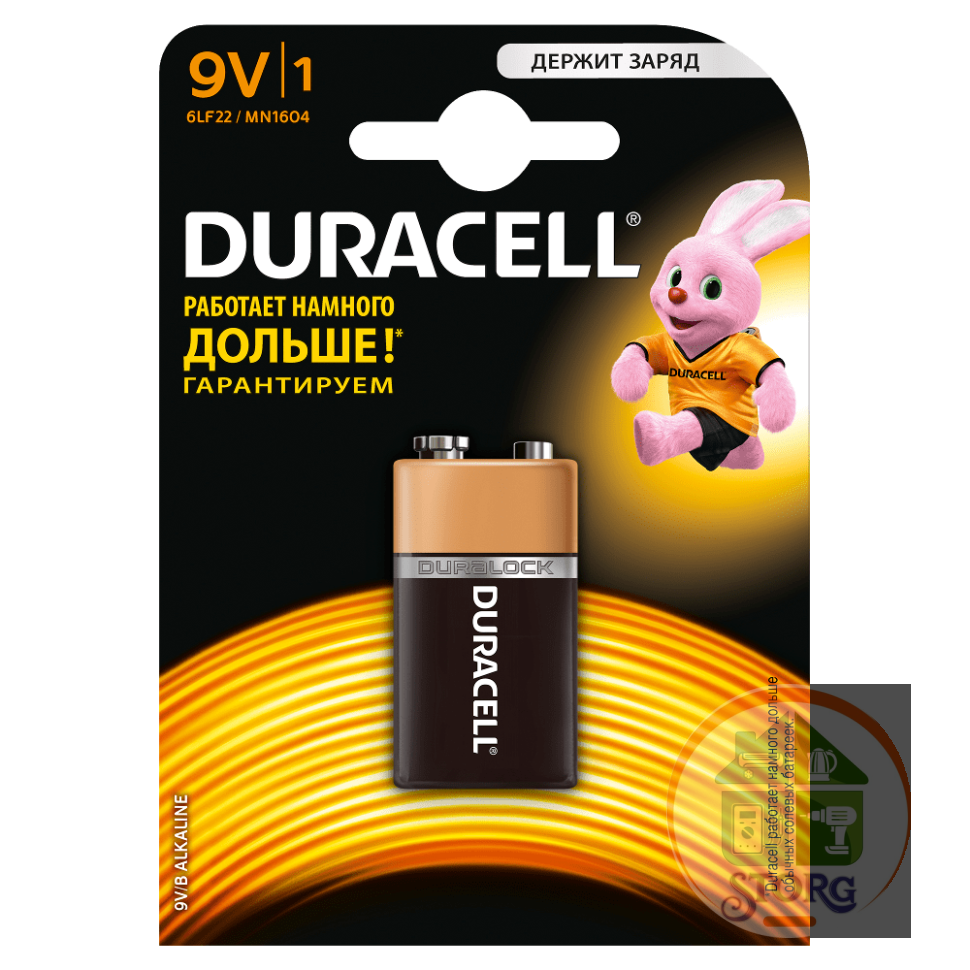 Элемент питания Duracell 6LR61/1BL MN1604
