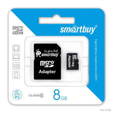Карта памяти Smartbuy Micro SD 8gb(10)