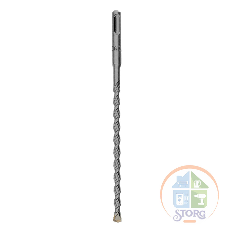 Бур по бетону, двойная спираль, Cobalt W-tip, 8x210 мм, SDS PLUS// Denzel