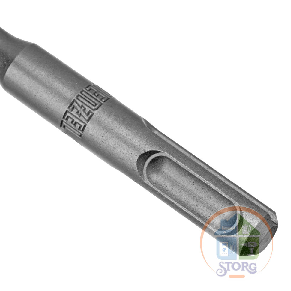 Бур по бетону, двойная спираль, Cobalt W-tip, 8x210 мм, SDS PLUS// Denzel