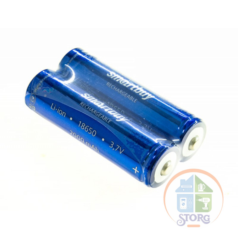 Аккумулятор Smartbuy LI18650-2000 mAh ( уп 2шт ) цена за 1шт !