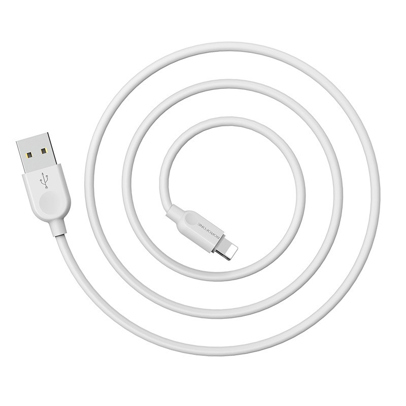 USB Кабель BOROFONE BX14 LinkJet USB Cable Lightning(L=1M) (white)