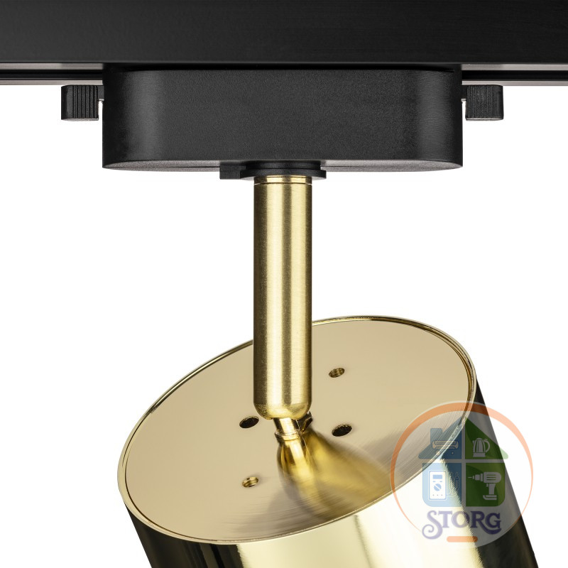 Трековый светильник светодиодный ARTLINE повор-й, 85x55mm, GX53, 230В,алюм 4м,золото 59860 6 Ritter