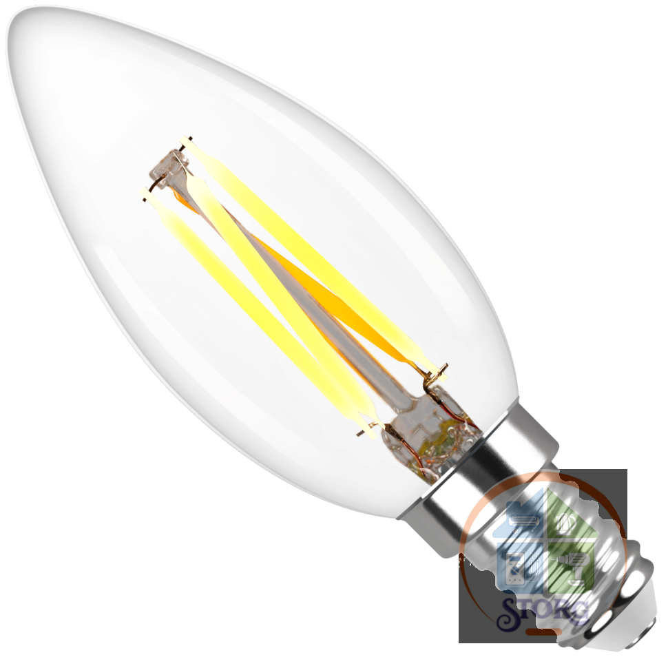 Филаментная лампа REV LED PС37 E14 5W, 2700K, PREMIUM (FILAMENT), теплый свет