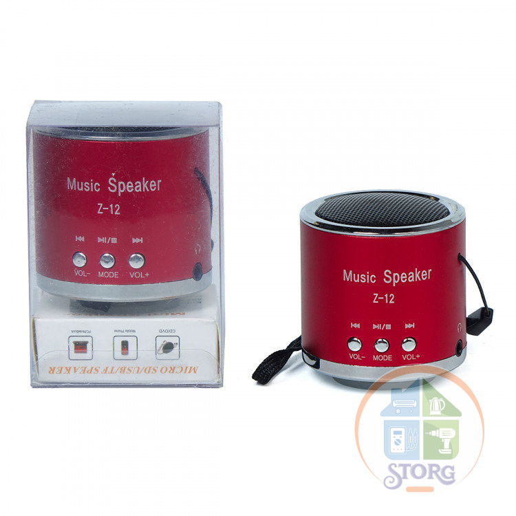 Колонка Mp3 Z-12 FM-USB + AUX (Red)