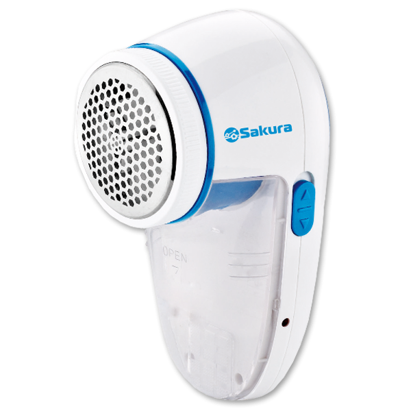 Машинка для удаления катышек SAKURA SA-5206BL (С насадкой для деликатных тканей; Защитной крышкой)