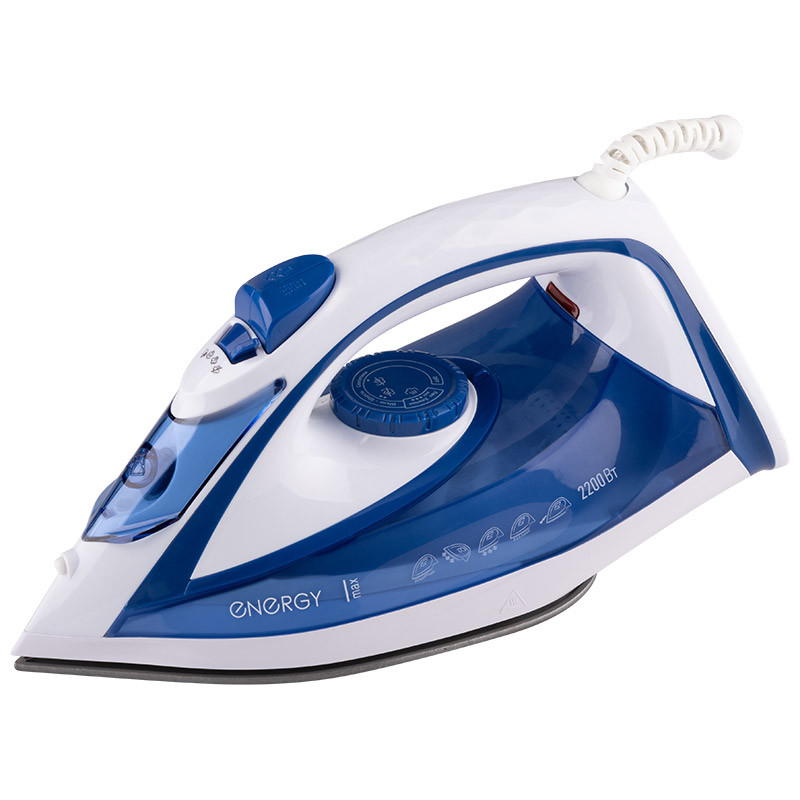 Утюг ENERGY EN-353 Голубой; 2200Вт; Тефлоновая подошва