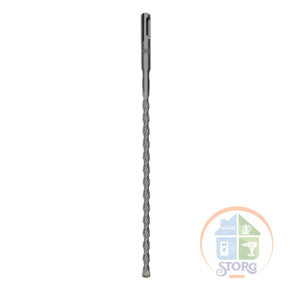 Бур по бетону, двойная спираль, Cobalt W-tip, 8x260 мм, SDS PLUS// Denzel