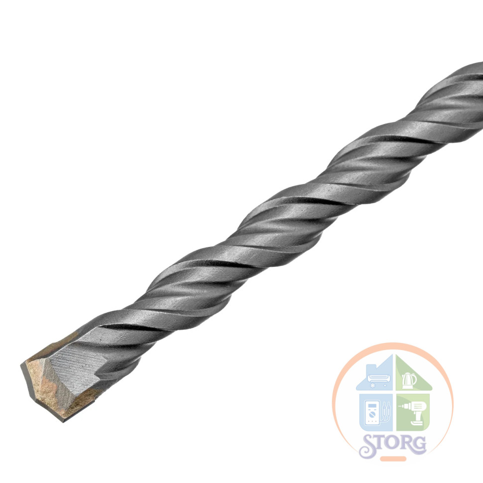 Бур по бетону, двойная спираль, Cobalt W-tip, 8x260 мм, SDS PLUS// Denzel