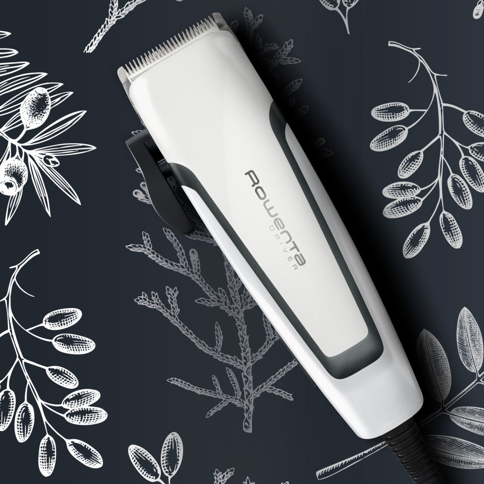 Машинка для стрижки Rowenta TN1605F0, Pure Collection Driver, шир.42мм, брит. сухое Белый/черный Машинка для стрижки Rowenta TN1605F0, Pure Collection Driver, шир.42мм, брит. сухое Белый/черный