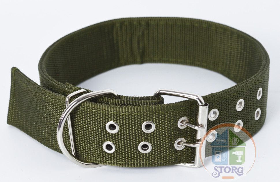 Ошейник брезентовый капроновый двухслойный S-TORG HM-50, д-73.7 см, ш-5 см