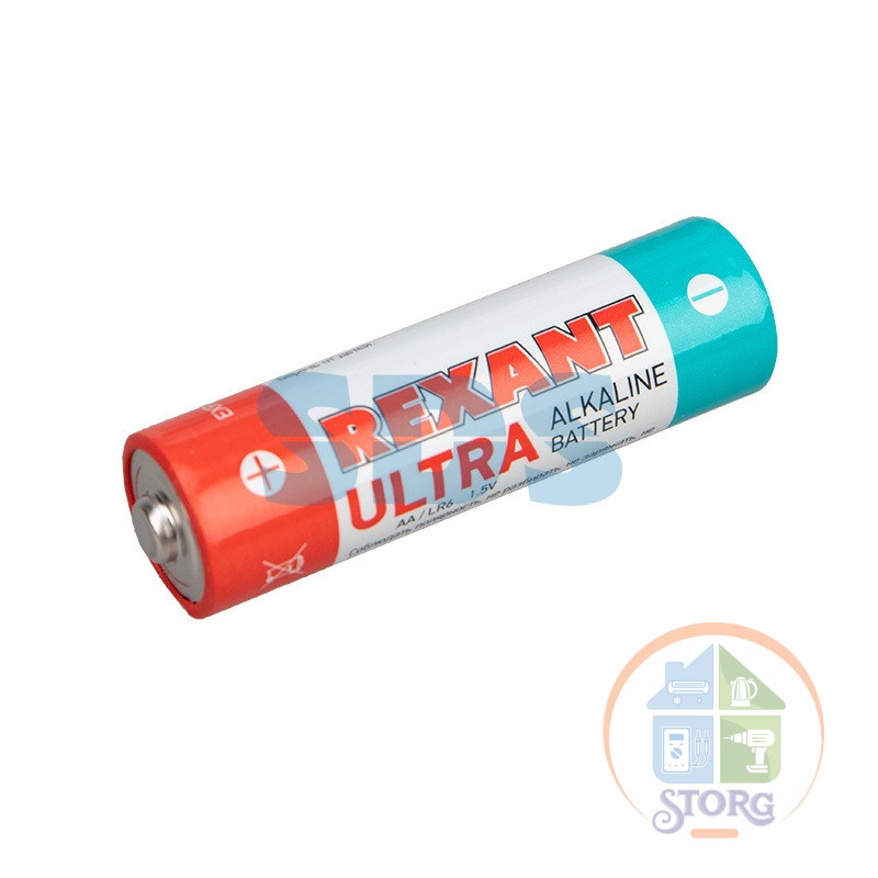Элемент питания ULTRA AA LR6 1,5V BL2шт REXANT 30-1025