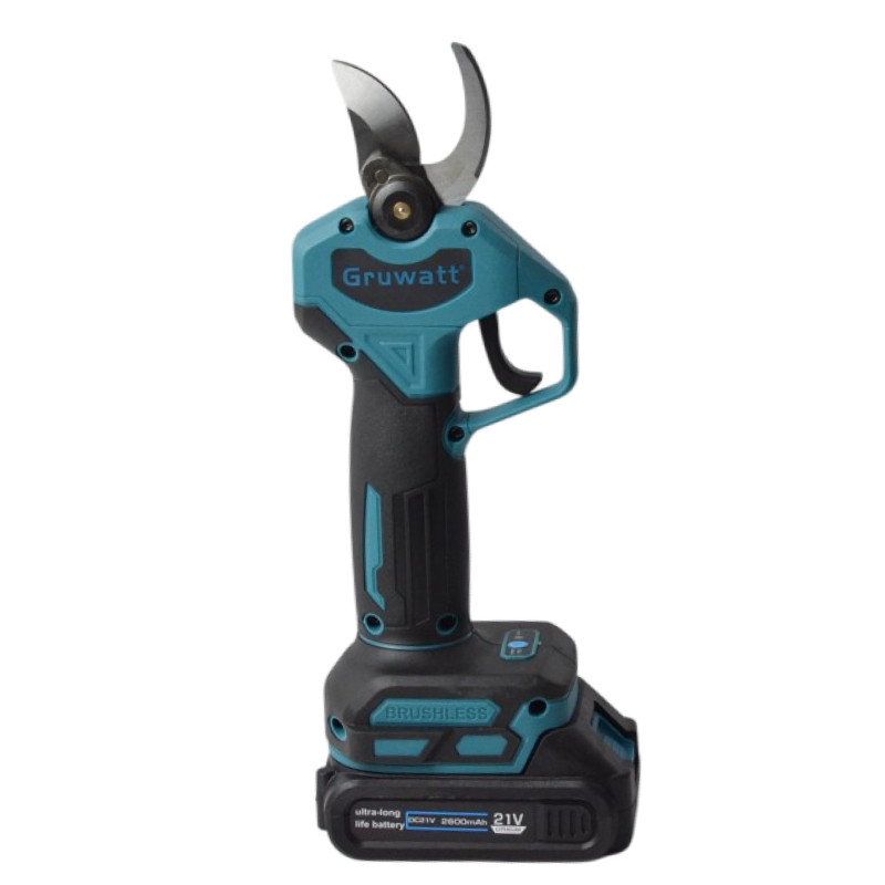 Секатор (ножницы) аккумуляторный бесщеточный GRUWATT DBL19, 21v, 4Ah Аккум, З/У