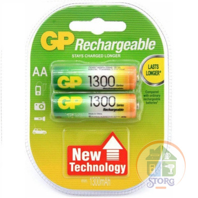 Аккумулятор GP AA1300mAh/2BL Пластик