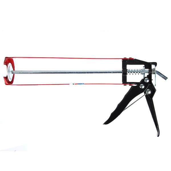 Пистолет усиленный для герметика с мет. фиксатором HEADMAN, 225мм, скелетный