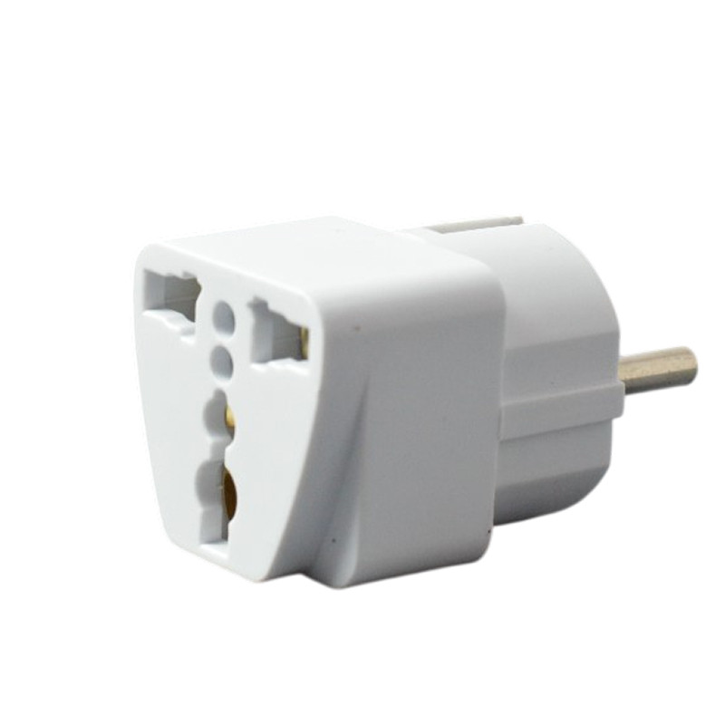 Адаптер переходник SPARTUM универсальный на евровилку белый А-7 (20шт)