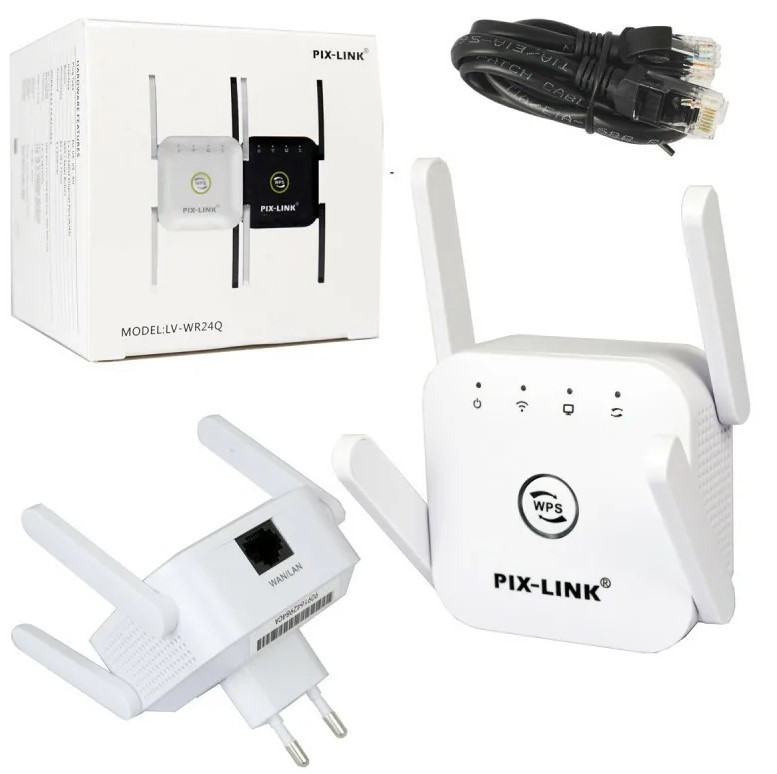 WiFi Усилитель (Repeater) LV-WR24Q  220V 300 Мбит/с 802.11B Black