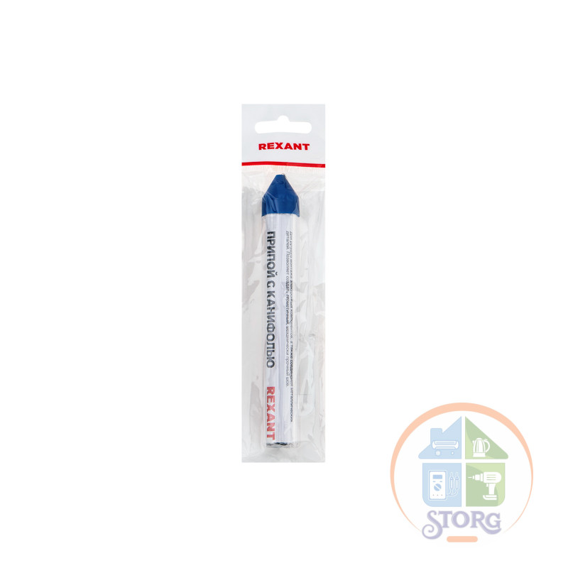 Припой с канифолью REXANT, 20 г, O1.0 мм, (олово 60%, свинец 40%), колба-карандаш