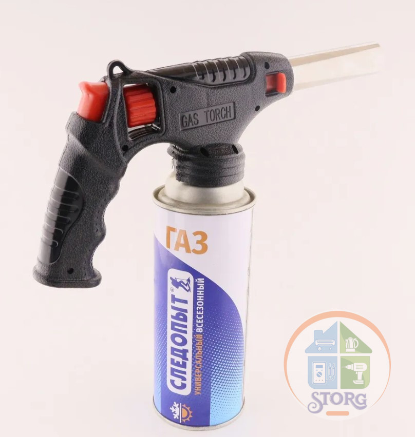 Газовая горелка с ручкой S-TORG H-12 N-808 (HS-808) (1300C, регул. пламении, регул. подачи, +поджег)