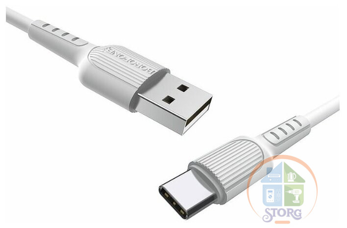 Кабель USB Borofone BX16 Easy  Type-C 1000mm (black)