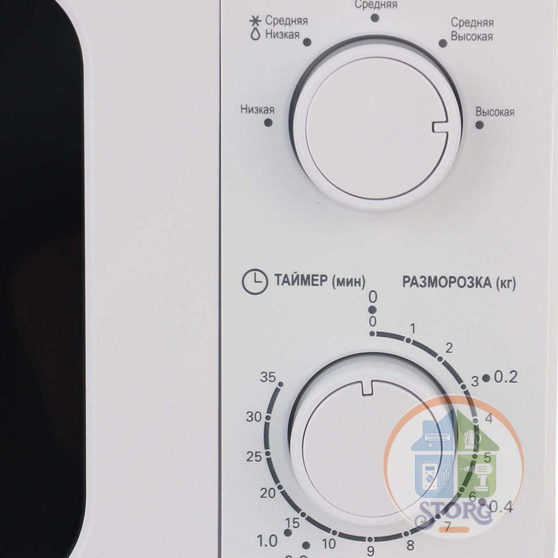 Микроволновая печь LEFF 20MM721W SOLO (Белый; Объем 20л; Мощность 700Вт; Мех.управление; Подсветка)