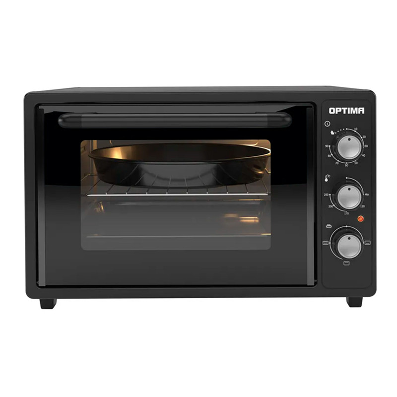 Духовой шкаф OPTIMA MO-38BL (Черный; Объем 38л; Мощность 1400; Конвекция; Таймер; Лампа; ТУРЦИЯ)