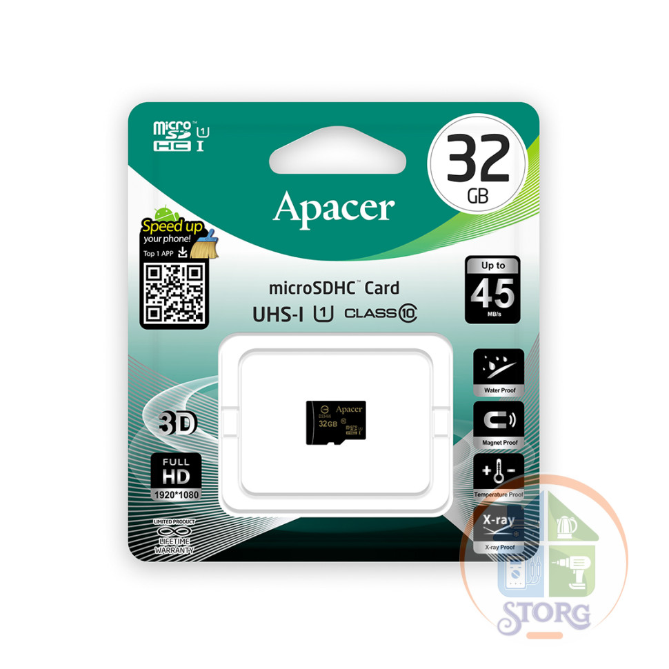 Apacer microSD 32GB High-Capacity (Class 10) w/o Adapter