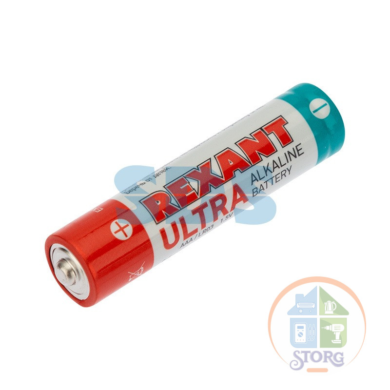 Элемент питания ULTRA AAA/LR03 1,5V BL2шт.REXANT 30-1010